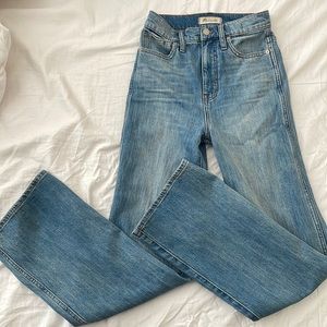 Madewell 11” high rise flare